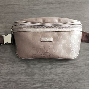 SOLD Gucci metallic waistbag